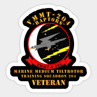 USMC - VMMT-204 - Veteran Sticker